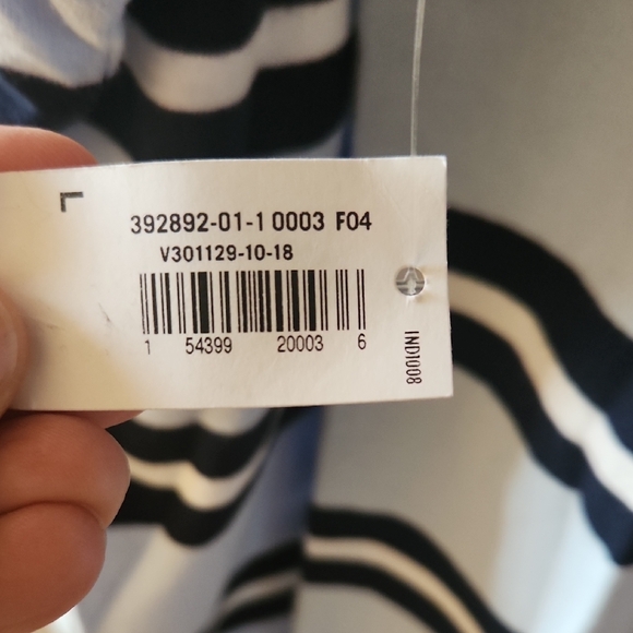 Old NAVY Classic Striped Blue and Black Men's Hoodie Large - Picture 4 of 17